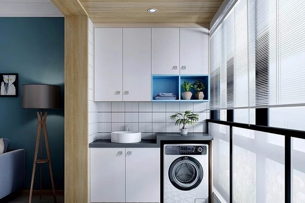 這樣設(shè)計(jì) - 陽臺(tái)上的洗衣區(qū)